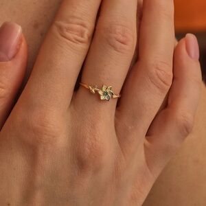 14K Gold Filled Flower Ring